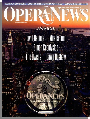 Opera news 2013 april - opera, 2013,