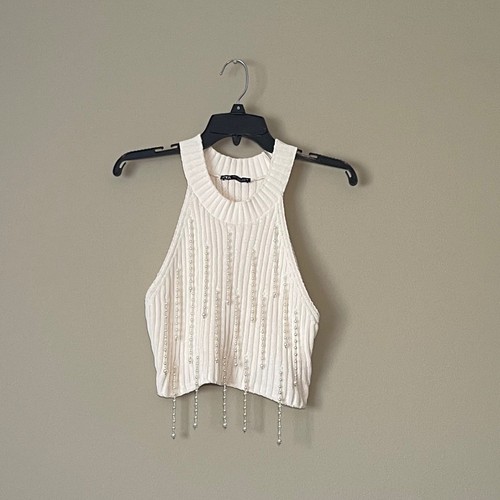 Top zara bianco - zara, con