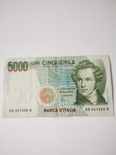 Very Rare 5000 Lire Banknote