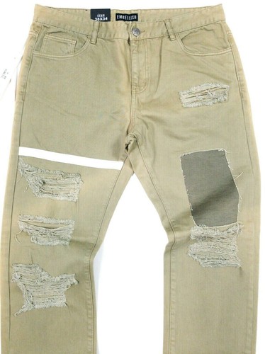 Jeans uomo denim impreziosito