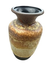 vaso ceramica vintage Scheurich W-Germany marrone metà secolo 202-24 24 cm PT1