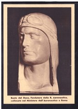 Cartolina Busto del Duce Fondatore R. Aeronautica Mussolini K3422