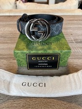 Cintura Gucci Nera Logo in