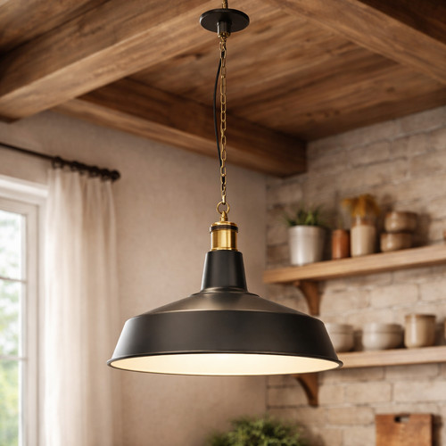 Lampada sospensione nera - lampada,