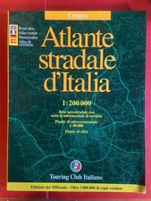 Atlante stradale d'Italia Centro Touring Club Italiano autostrade cartine 2000