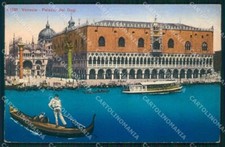Venezia Città Palazzo dei Dogi Barche Gondola cartolina RT7158