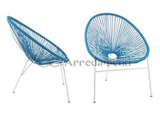 poltrona sedia seduta da esterno giardino design poltrone poli rattan sedie