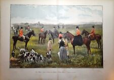 Stampa antica ROMA CACCIA ALLA