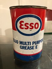 ESSO MULTI PURPOSE GREASE E -LATTA OLIO TANICA TANK VINTAGE EPOCA OFFICINA 
