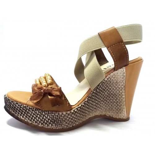 Sandalo donna vera pelle - donna, zeppa