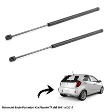 2 MOLLE  A GAS PISTONCINI  PORTELLONE BAGAGLI X KIA PICANTO TA dal 2011