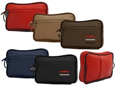 Portamonete e banconote uomo donna in eco pelle per cintura portafoglio con zip