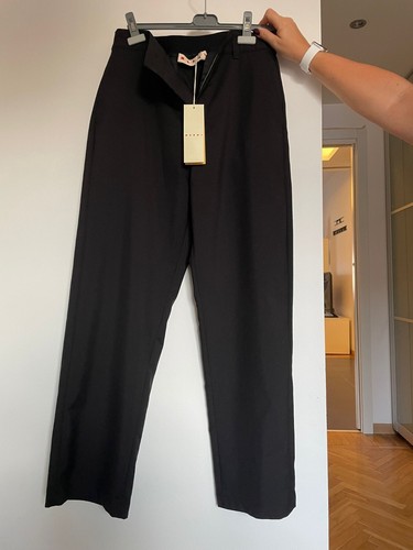 Pantalone nero fresco - pantalone, lana
