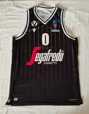 canotta Basket Virtus Bologna 2019/20 n°0 Gaines Macron taglia M adulto trikot