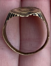 Anello antico romano in bronzo