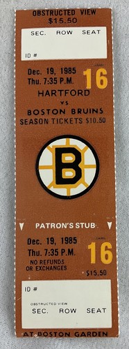 Biglietto nhl 1985 19 - nhl, 12/19