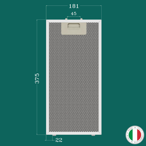 Filtro alluminio per cappa - , da