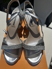 VALLEVERDE 28347 sandali donna cerimonia argento tacco