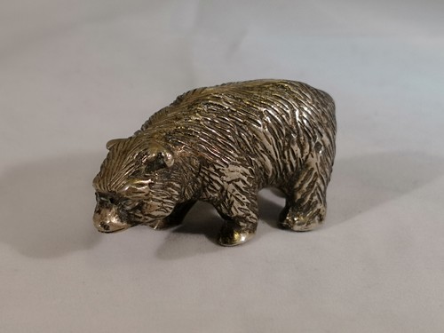 Orso bruno bianco - , argento