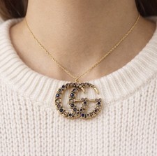 Gucci GG Logo Rhinestone Large