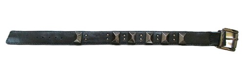 Bracciale pelle nero - bracciale, in