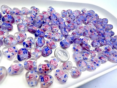 120 pezzi perline cuore