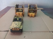 BARLUX FIAT CAMPAGNOLA  1/25  E DUE ROULOTTE CARAVAN PER RICAMBI