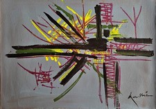 Dipinto olio su tela astratto
