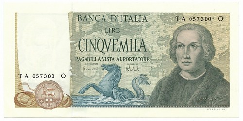 5000 lire cristoforo colombo - 5000,