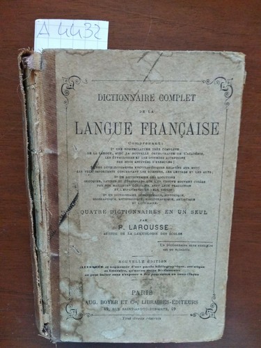 Langue francaise larousse - langue,