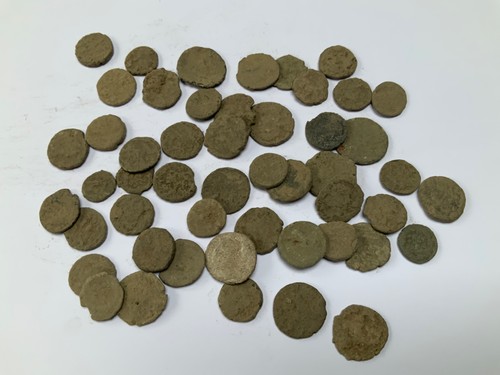 Antica moneta romana in - x,