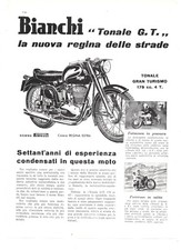 Bianchi Tonale Granturismo Pubblicità 1955 Italian Magazine Advertising 28x21