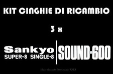  KIT CINGHIE DI RICAMBIO 3 x