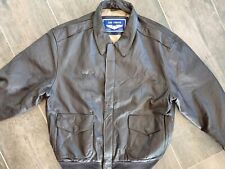 A2 Flight Jacket Vera Pelle Top Gun USAF 