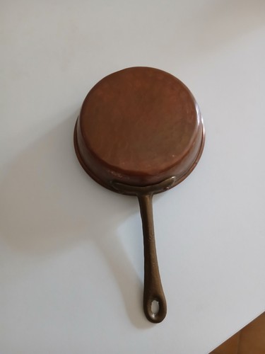 Padella rame rotonda con - in,