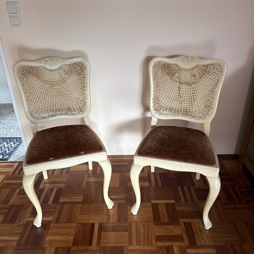 Vecchie sedie vintage con - 2,