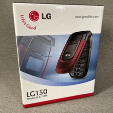 LG150 - Rosso e Nero (iWireless) CDMA Flip Phone NOS 2006 *Super Raro*