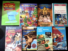 lotto stock 8 libri romanzi per ragazzi / titoli in foto /  BB4