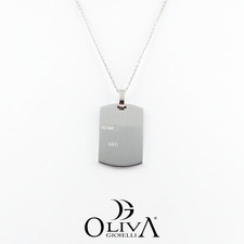Collana uomo ciondolo piastra - uomo,