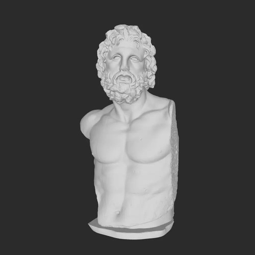Statua busto asclepio - busto, dio