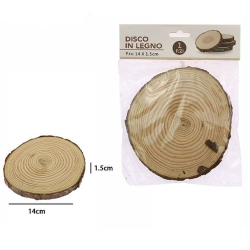 Disco legno base tronco - di,