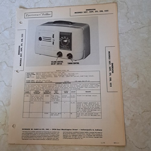Manuale radio emerson 507 - manuale,