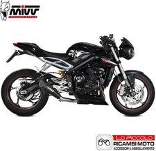 TERMINALE DI SCARICO MIVV X-M5 NERO TRIUMPH STREET TRIPLE 765 R 2019 2020
