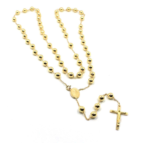 Collana rosario oro - collana,
