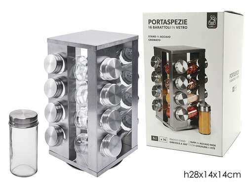 Portaspezie acciaio con - portaspezie,