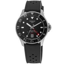 Nuovo Orologio Uomo Tissot Seastar 1000 Quarzo GMT Quadrante Nero T120.852.17.051.00
