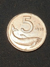 5 lire Delfino 1955