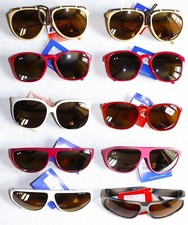 Lotto 10 paia occhiali da sole CEBE francesi vintage anni 80/90 nuovi vecchio stock made in France