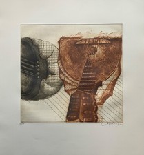 Acquatinta Acquaforte Nr3 Brigitte Coudrain Francese Artista Grafikerin