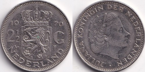 Gulden 1970 pays bas - 1/2,
